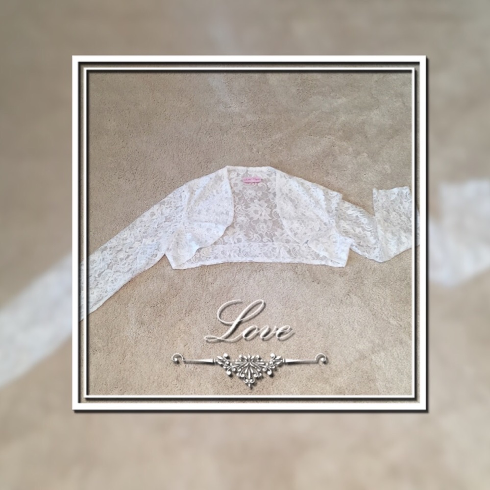 Lace cropped jacket